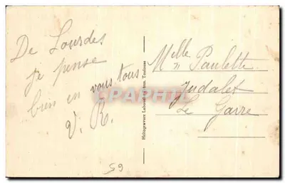 Lourdes - L'Esplanade, le Rampe e la Basilica — Héloïgravure Labourel, Toulouse, n°830 — Verso