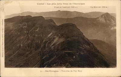 Cantal - Os mais Belos Sítios da Auvergne - Vista tirada do Puy Mary