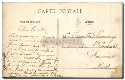 Paris - A Avenida da Ópera — editor L. Delagrave, n°51 — Verso