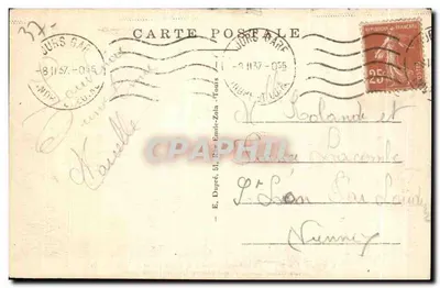 Tours (Loire-et-Cher) — Catedral de Saint-Gatien e parte Leste da Cidade — A. P. — Verso