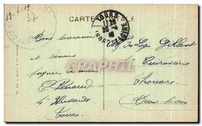 Tours (Indre-et-Loire) — Muzeum i Plac Descartes — A.P. — Rewers