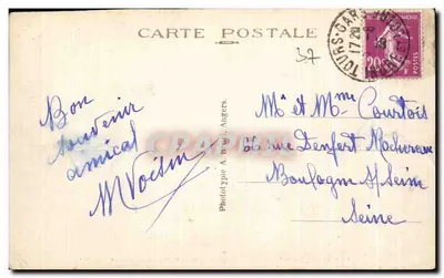 Tours (Indre-et-Loire) — Algemene uitzicht van de Pont Wilson en de Loire — A. B. — Achterkant