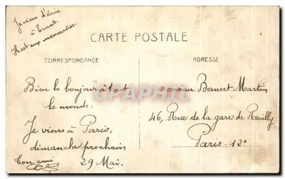 Enghien-les-Bains — O Casino e o Teatro, ou do Lago — Edição L. n°10 — Verso