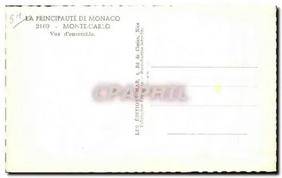 Monte-Carlo — Ogólny widok — Éditions Mar, Monaco — Rewers