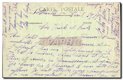 Rouen — Estatua de Napoleón — C.V. 430 — Reverso