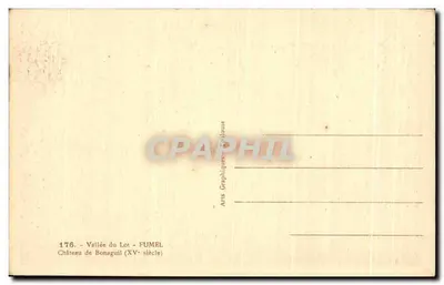 Castelo de Bonaguil — Vale do Lot — Fumel — ARGRA — Verso