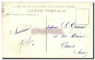 Toulouse — O Capitólio e o Donjon — Editor não visível, n° de série 10 — Verso