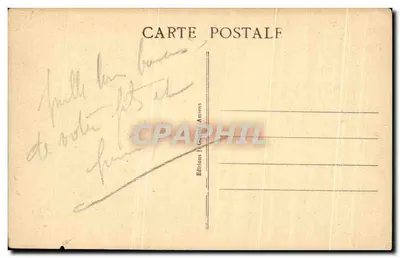 Bilhete postal antigo Basílica de Albert Vista Lateral — Verso