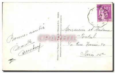 O Plomb do Cantal (Cantal) — nos nuvens — A Cigogne, n°7168 — Verso