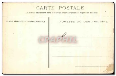 Antieke ansichtkaart Kathedraal van Angoulême — Achterkant