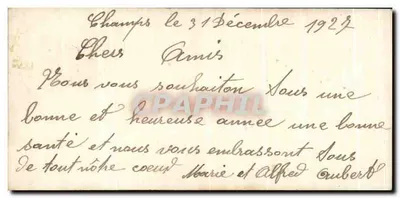 Bonne Année — dekor kwiatowy z ptakiem — wydawca Léos, n°76 — Rewers