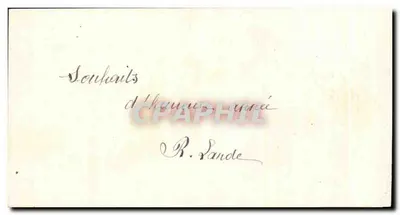 Bonne Année — kwiaty i krajobraz — wydawca nieodczytelny — Rewers