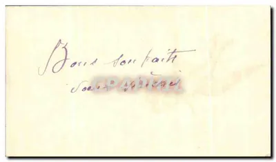Ave com folha de trêfola — Berthe Agnès — Champeaux-sur-Earthe (Orne) — Verso