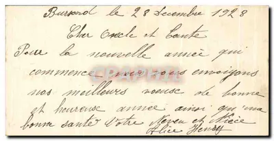 Zimowy krajobraz — Szczęśliwy Nowy Rok — Bursford — Rewers