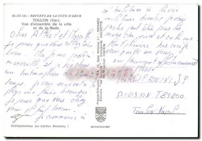 Panorámica de la ciudad y del puerto — Toulon (Var) — IRIS — Reverso
