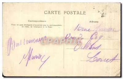 Cartolina d'epoca La Vue di Avègne, Vic sur Cere, Il Passo della Cere visto dal ponte di legno — Verso