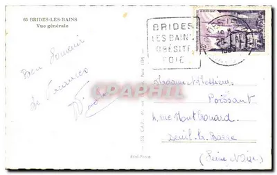 Brides-les-Bains — Vista geral — Réal-Photo — Verso