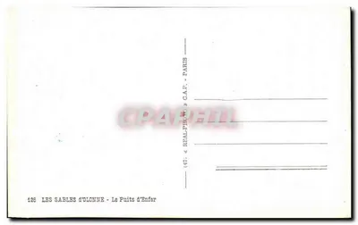 Les Sables d'Olonne — Le Puits d'Enfer — (47) « REAL-PHOTO » C.A.P. — Paryż — Rewers