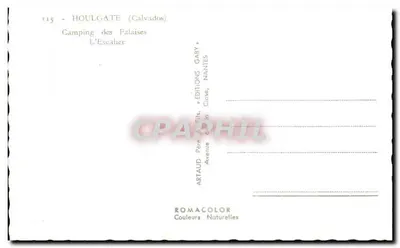Houlgate (Calvados) — Camping des Falaises L'Escalier — Éditions Gaby, Nantes — Rewers