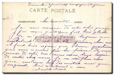 Amiens (Somme) — Katedra chroniona przed bombardowaniami — R.P. Paris 500 — Rewers