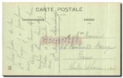 Zamek w Lourdes, widok z Tarasy Rogatej — Hautes-Pyrénées, nr 297 — wydawnictwo Labouvenère Frères, Toulouse — Rewers