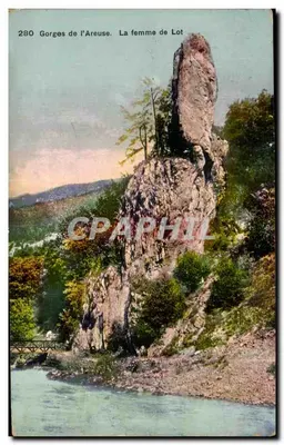 Gorges de l'Areuse. A Mulher de Ló — Fototipia Ca, Neuchâtel — n° 280