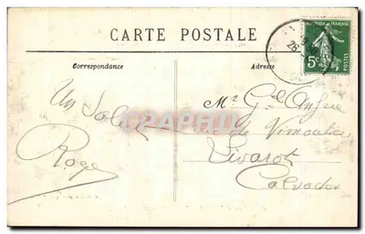 De Laizonwatervallen bij Mont Joly — Omgeving van Falaise — C. Jeanne, fot. uitg., Falaise — Achterkant