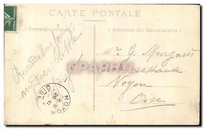 Noyon — Facha da Catedral — editor não visível — Verso