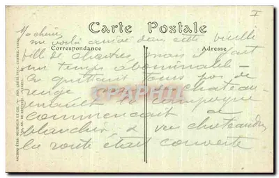 Katedra w Chartres — fragment Trasy Krypta, XVI wiek — J.P.D. n°110 — Rewers