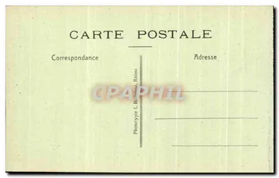 Notre-Dame de Liesse — zasłonięta figura z koroną trzymająca Dzieciątko Jezus — Fototypia L. Blanmié, Reims — Rewers