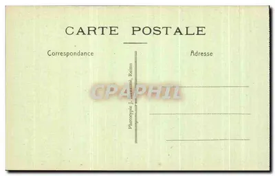 Jubé da Nossa Senhora de Liesse — Interior da catedral — Fototipia J. Beaumic, Reims — Verso