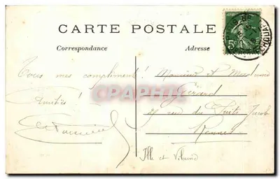 Paris — O Opéra — C.M. n°25 — Verso