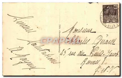Strasbourg - Widok ku Uniwersytetowi z Pałacu na Rynie — Wydawca «Souffrance» n°298 — Rewers