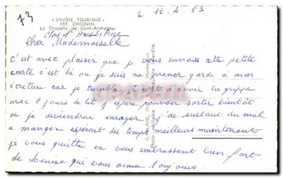 Capela de Saint-Anthelme — Savoie — editor Savoie Tourisme, n° 43 — Verso