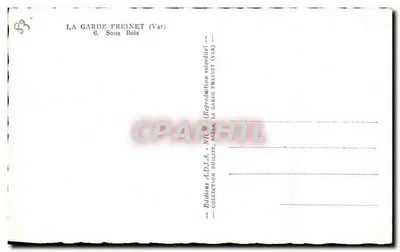 La Garde Freinet (Var) — Sous Bois — Éditions D.I.A., BAZAS — Verso
