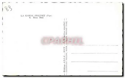 La Garde Freinet (Var) — Sob a Floresta — Edições A.D.I.A. - Nice — Verso