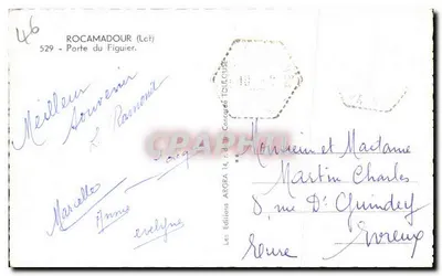 Rocamadour (Lot) — Porte du Figuier — Éditions ARGRA — Rewers