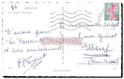 Wielka Godzina — Rouen — Wydawnictwo Estel, nr 1013 — Rewers