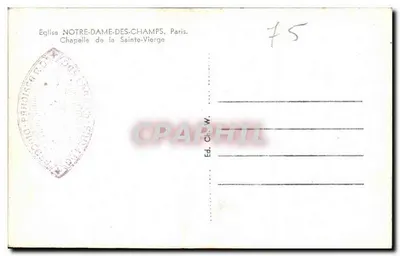 Igreja Notre-Dame-des-Champs — Capela da Santa Virgem — Ed. Ch. W. — Verso