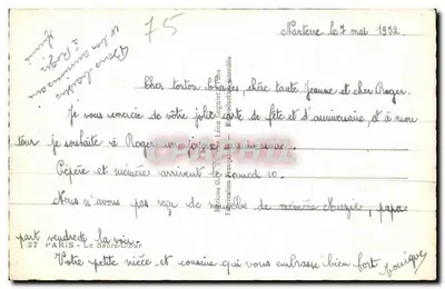 O Sagrado Coração — Paris — Editor Léon Logniet — Verso