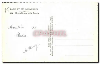 Notre-Dame di Parigi — vista frontale — Guy — Verso