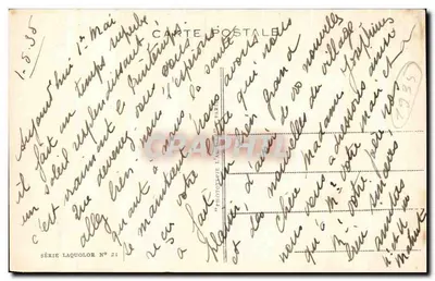 PARYŻ — Plac Republiki — Seria Laquolor Nr 21 — Rewers