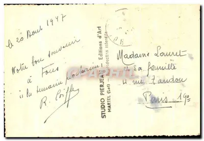 Les Falaises — widok panoramiczny — BOMME les TOURS, n°4 — Rewers