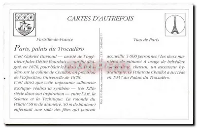 Paryż — Le Trocadéro — L.D. — Rewers