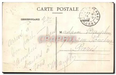 Épernay - Szpital-Hospicjum Auban-Moët — J. Bracquemart, wydawca, Épernay — Rewers