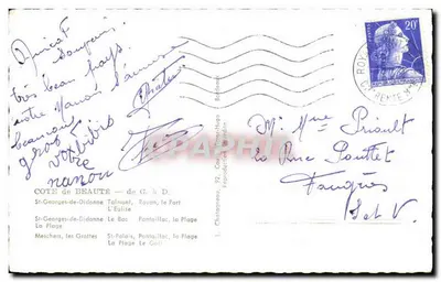 Brzeg Piękności — St-Georges-de-Didonne, Royan — wydawca L. Chalanneau, numer serii 92 — Rewers