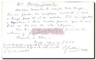 Wnętrze kościoła — Ołtarz i ozdobiona łukowana stropica — Wydawca nieznany, numer serii nie widoczny — Rewers