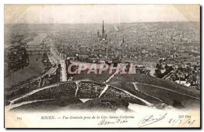 Rouen — Vista Geral tirada da Côte Sainte-Catherine — ND Phot