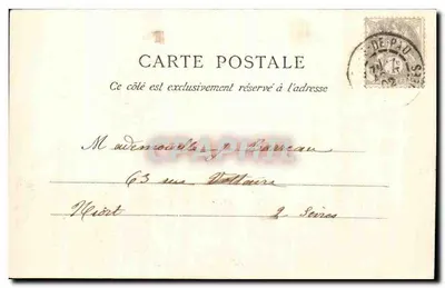 Castelo de Pau — Quarto de Jeanne d'Albret — editor anônimo, n° 12 — Verso