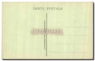 La Chaise-Dieu (Loire) — Gotycka brama w połączeniu z Galeriami Klasztoru — Béal, wyd. n° 5277 — Rewers